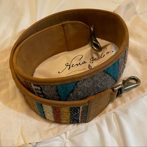 Brand New Nena & Co. Handwoven Mexico strap in tobacco leather (full grain)
